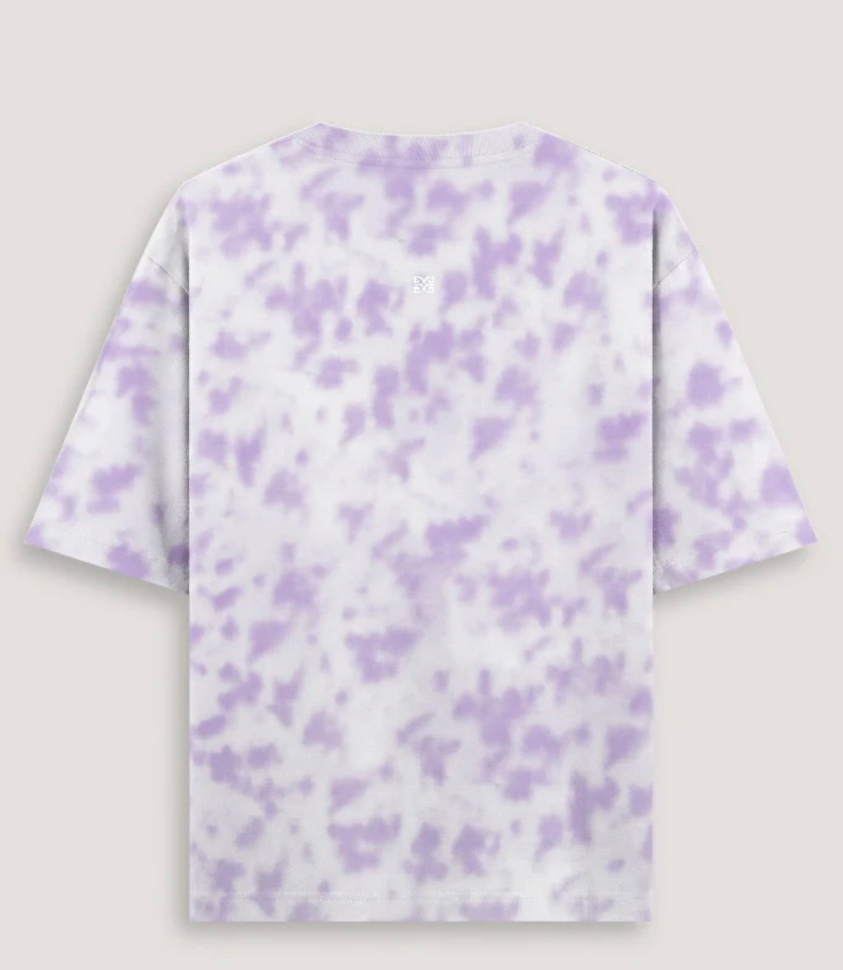 Unisex Tie Dye Oversized T-Shirt - White Lavendar