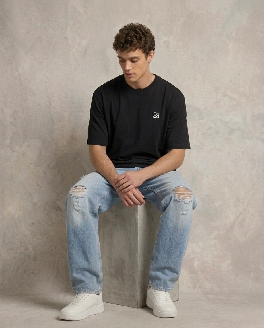 Unisex Standard Crew T-Shirt Black
