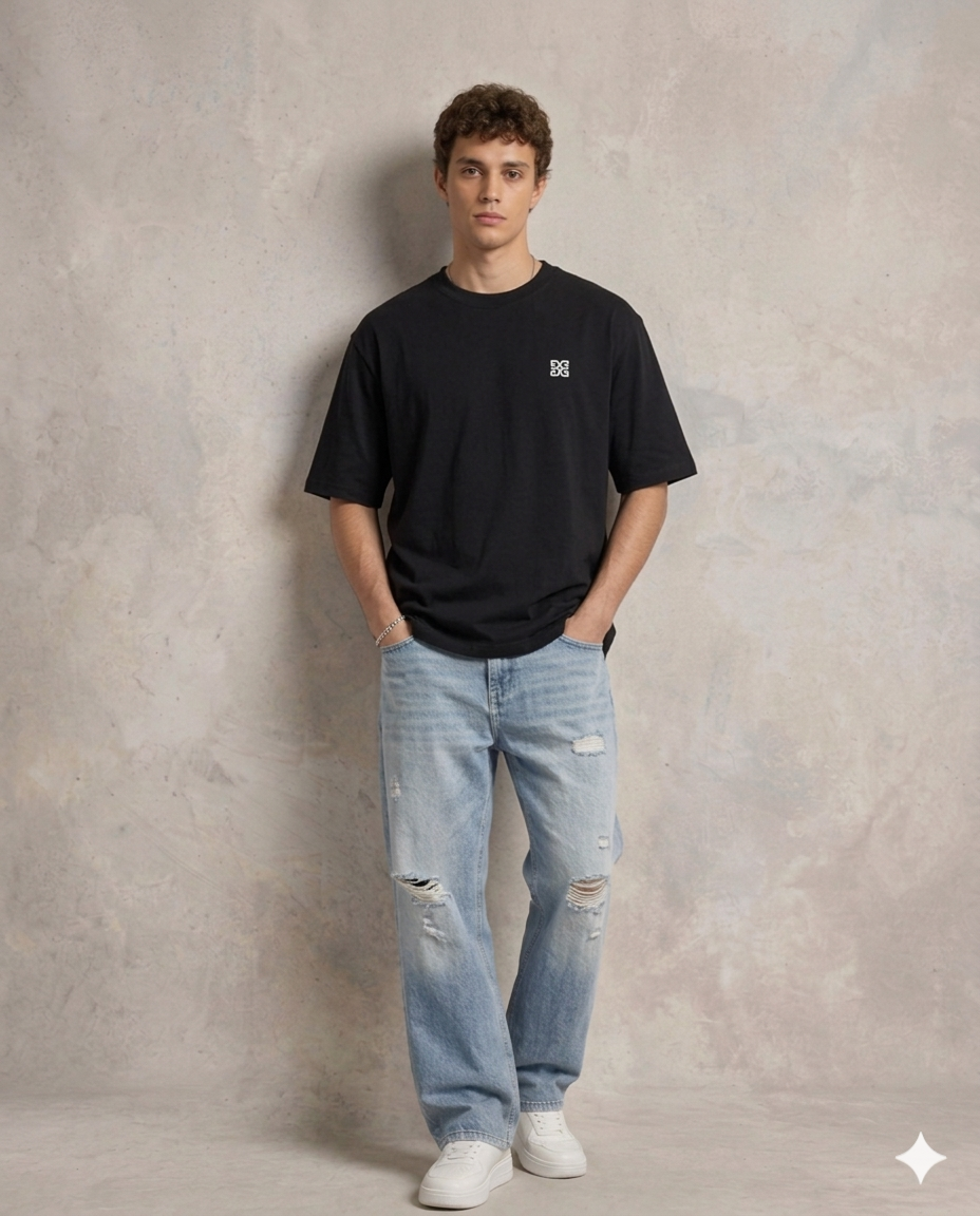 Unisex Standard Crew T-Shirt Black