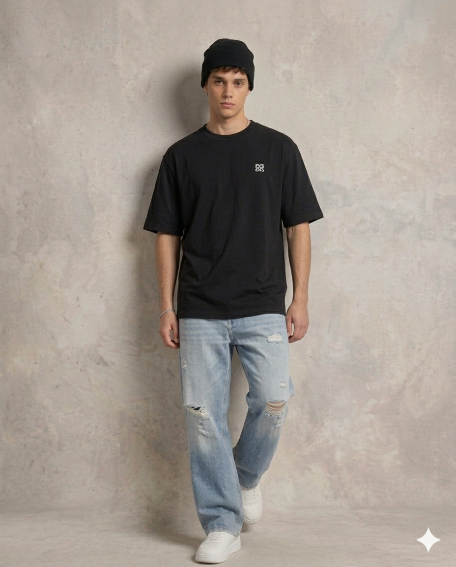 Unisex Standard Crew T-Shirt Black