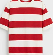 Red & Black Lining T-shirt
